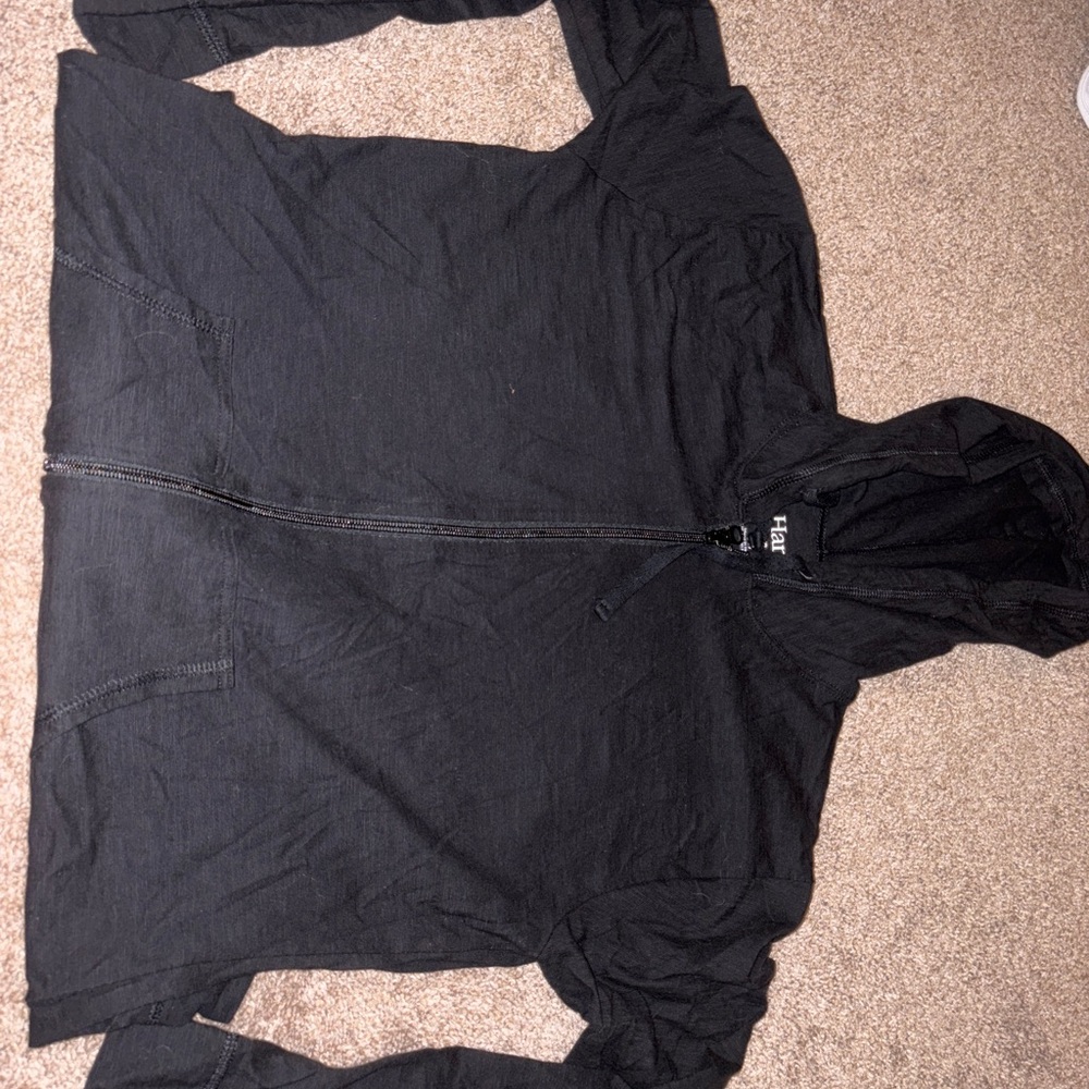 Hanes Men's Black Lightweight Hoodie